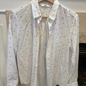 Polka dot button up - Uniqlo